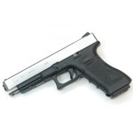 WE Модель пистолета  GLOCK-34 gen3, металл слайд, хромированный, WE-G008A-SV